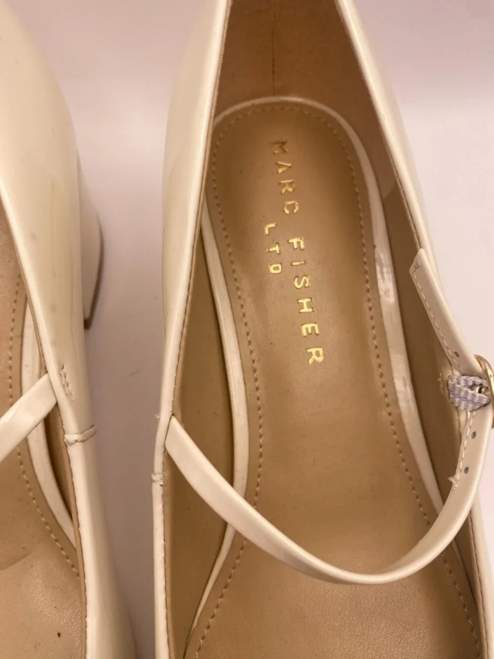 Marc Fisher LTD Womens Luccie Pointy Toe Leather Mary Jane Pumps Sz 8